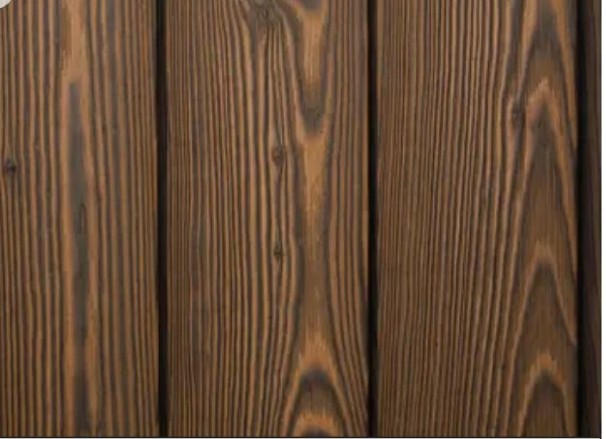 Hemlock charred timber finish