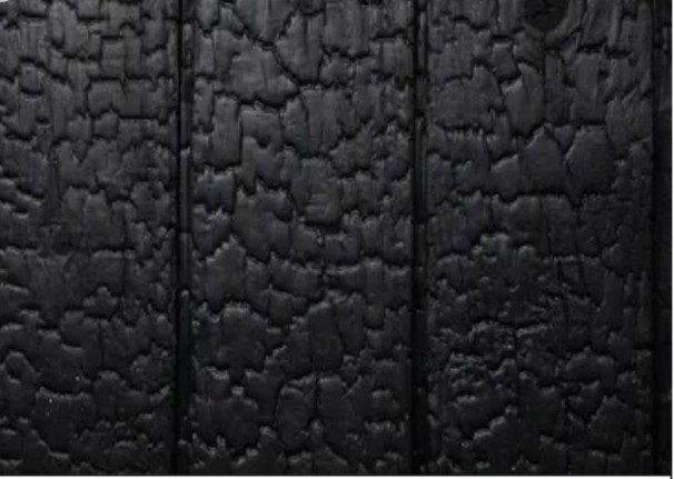 Aligator charred timber finish